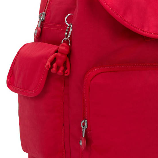 Kipling City Pack Backpacks Red Rouge | AU 1808PJ